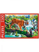 Puzzle Red Cat 1500 pieces: Tiger on a tree