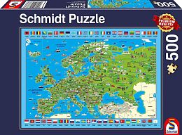 Schmidt 500 Pieces Puzzle: A Journey through Europe