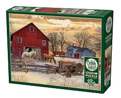 Cobble Hill 1000 Pieces Puzzle: Winter on the Farm