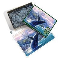 Cobble Hill 1000 Pieces Puzzle: Whale in Glacier Bay