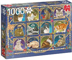 Puzzle Jumbo 1000 details: Cat Horoscope