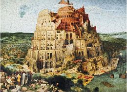 Wooden UNIDRAGON Puzzle 1000 pieces: The Tower of Babel