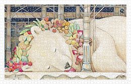 Pintoo 1000 pieces puzzle: Good night, polar bear