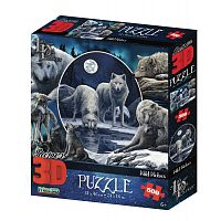 Prime 3D puzzle 500 pieces: a Collage. Wolves