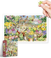 Pintoo 1000-piece puzzle: Claire Comerford. Spring Garden