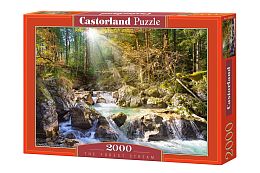 Puzzle Castorland 2000 details: Mountains, Forest stream