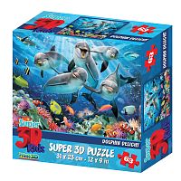 Puzzle Prime 3D 63 details: Dolphin delight