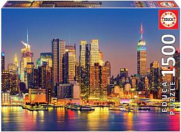 Jigsaw puzzle Educa 1500 pieces: Manhattan at night