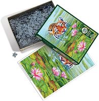 Cobble Hill 1000 Pieces Puzzle: Tiger in the Land of Lotuses