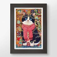 Pintoo Puzzle 600 Pieces: Black Cat Christmas Collection