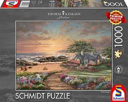 Schmidt 1000 Piece Puzzle: Kincaid. Cottage by the sea