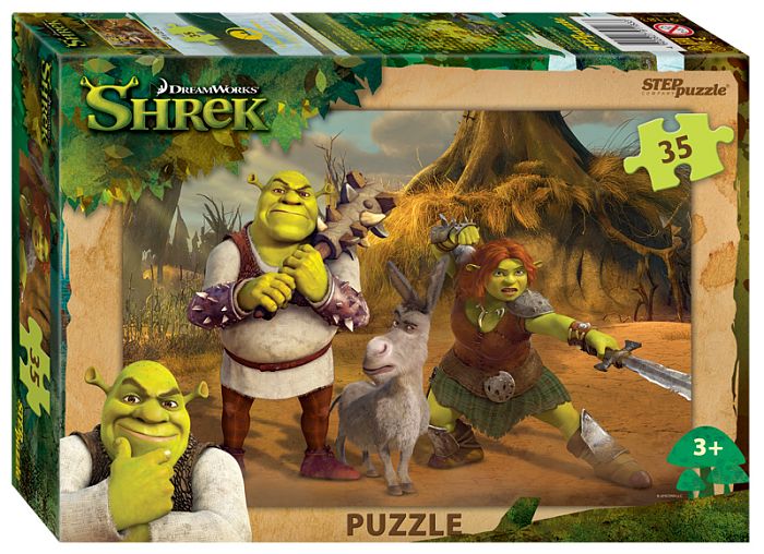 Puzzle Step 35 parts of: Shrek (DreamWorks, Multi) 91183