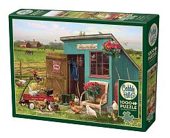 Cobble Hill 1000 pieces Puzzle: Chicken Coop (cottage shed)