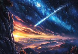 Wooden puzzle with 1000 pieces. It's a strange time. The Starfall of Fate