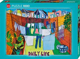 Heye 1000 Pieces Puzzle: Everyday Life. In the courtyard