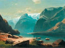 Puzzle Stella 3000 parts: Lake in the mountains of Switzerland