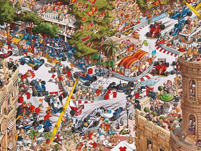 Heye puzzle 1500 pieces: Race in Monaco 29923
