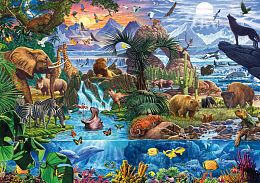 Schmidt 1500-piece Puzzle: A panorama of the wild