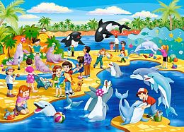 Jigsaw puzzle Castorland 60 pieces: Dolphinarium