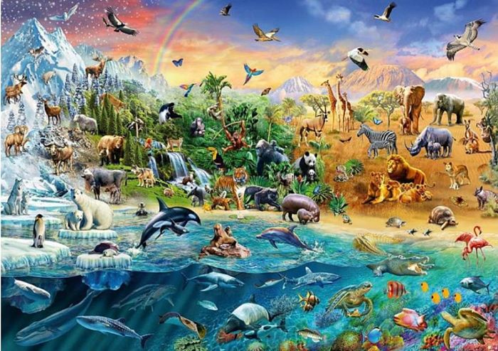 Schmidt puzzle 1000 pieces: the animal Kingdom 58324