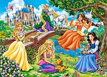 Castorland puzzle 70 pieces: Princesses in the garden