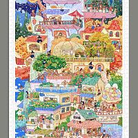 Pintoo Puzzle 1500 pieces: XiaQijiang. The Tower of the Seasons