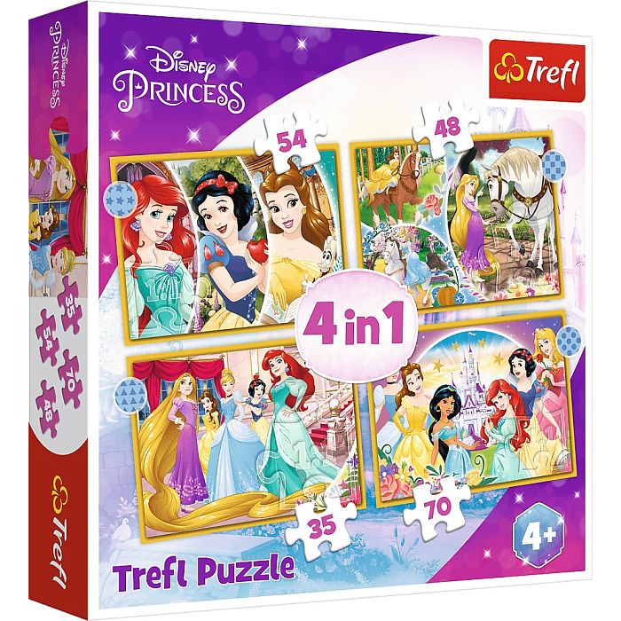 Puzzle Trefl 35#48#54#70 details: Happy Day, Princesses TR34385
