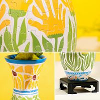 Pintoo puzzle 160 pieces: Vase. Summer flowers