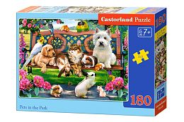 Puzzle Castorland 180 details: Pets in the Park