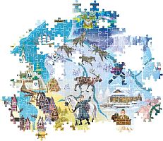 Puzzle Clementoni 1000 pieces: Fairy tale maps. Frozen