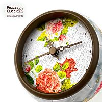 Pintoo clock puzzle 145 details: Flowers and birds