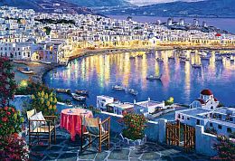 Trefl puzzle 1500 pieces: Mykonos at sunset