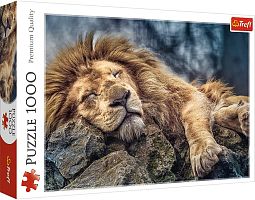 Puzzle Trefl 1000 items: Sleeping lion