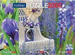 Puzzle Hatber 2х500 and 1000 parts: Provence
