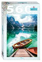 Puzzle Step 560 parts of Italy. Lake Braies