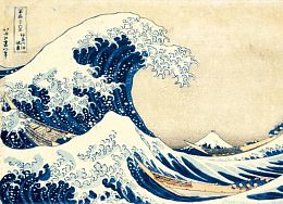Puzzle Clementoni 1000 pieces: Hokusai. Big wave