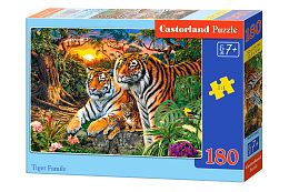 Castorland Puzzle 180 pieces: The Tiger Family