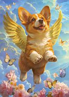 TOP Puzzle 500 pieces: Corgi Angel