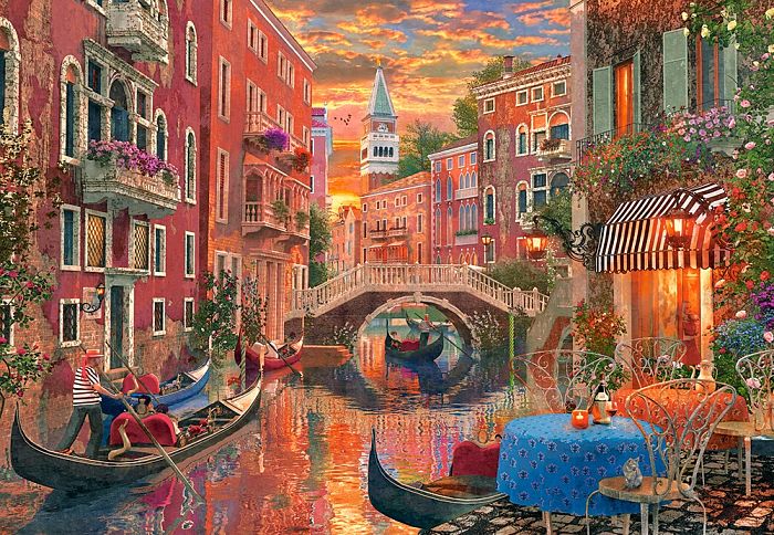 Castorland 1500 pieces puzzle: A romantic evening in Venice C-151981