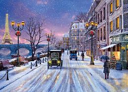 Puzzle Eurographics 1000 pieces: Christmas Eve in Paris