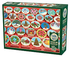 Cobble Hill Puzzle 1000 pieces: Cookie Snow Globe