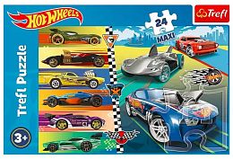 Maxi Trefl Puzzle 24 pieces: Hot Wheels Fast Cars