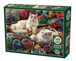 Cobble Hill 1000 Pieces Puzzle: Cats in Tangles