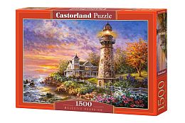 Puzzle Castorland 1500 details: lighthouse on the shore