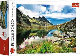 Trefl jigsaw puzzle 3000 pieces: Pond, Tatra mountains, Slovakia