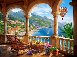 Castorland 2000 Puzzle details: Vacation in Montenegro