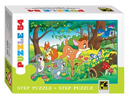 A set of puzzles for children 10 pieces of 54 pieces: Favorite characters