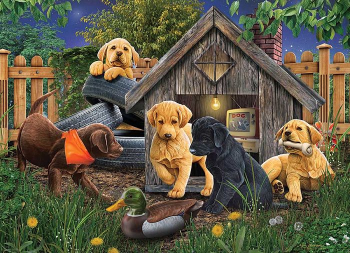 Cobble Hill 1000 Pieces Puzzle: Dog House 80271