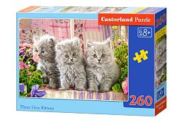 Puzzle Castorland 260 pieces: Grey Kittens