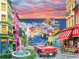 Pintoo 1200-piece puzzle: A city on the Italian coast